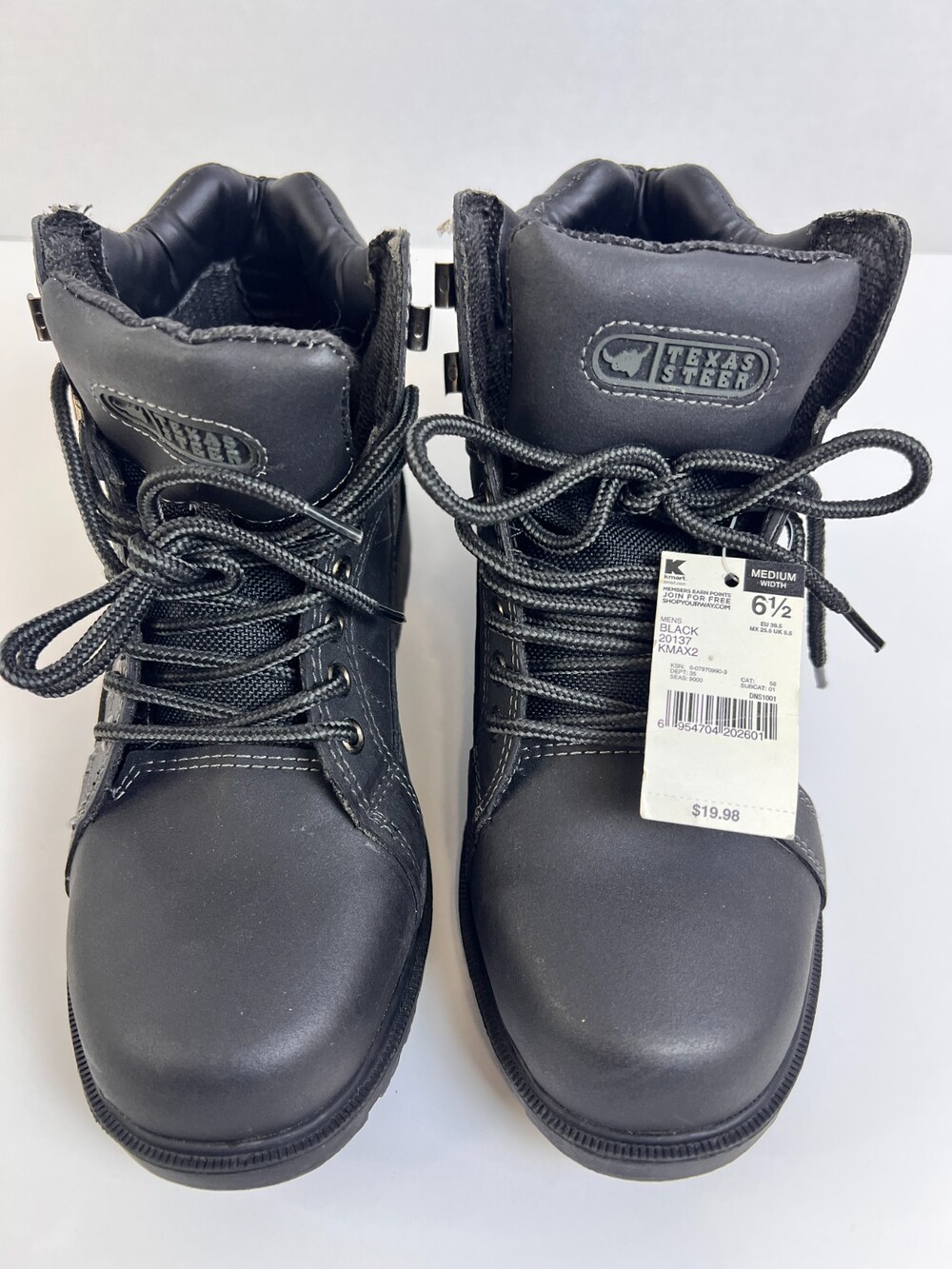 Texas Steer KMAX2 20137 Mens Boot 6.5 Black 5" Soft Toe Oil Resistant Work Boots